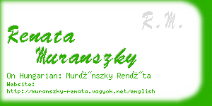 renata muranszky business card